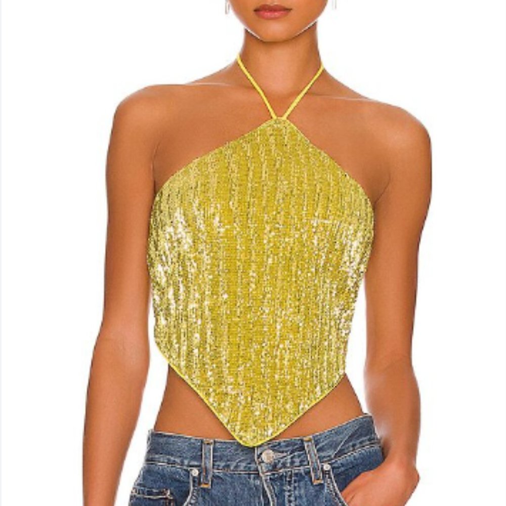 REVOLVE X CAMILA COELHO SAMANTHA TOP IN LIMONCELLO